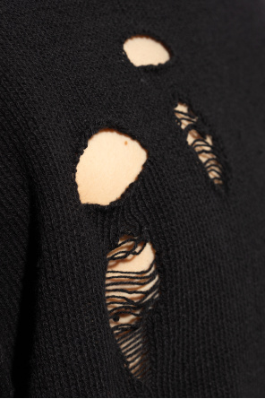 Yohji Yamamoto Sweter z efektem ‘vintage’
