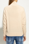Maison Kitsuné beige Wool turtleneck sweater