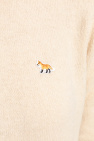 Maison Kitsuné beige Wool turtleneck sweater
