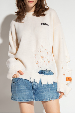 Heron Preston Wool sweater with cut-outs