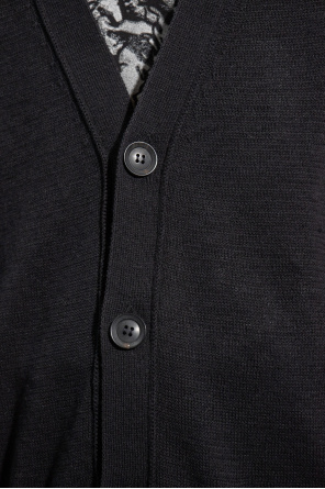 Yohji Yamamoto Feng Chen Wang logo embellished denim jacket Blau