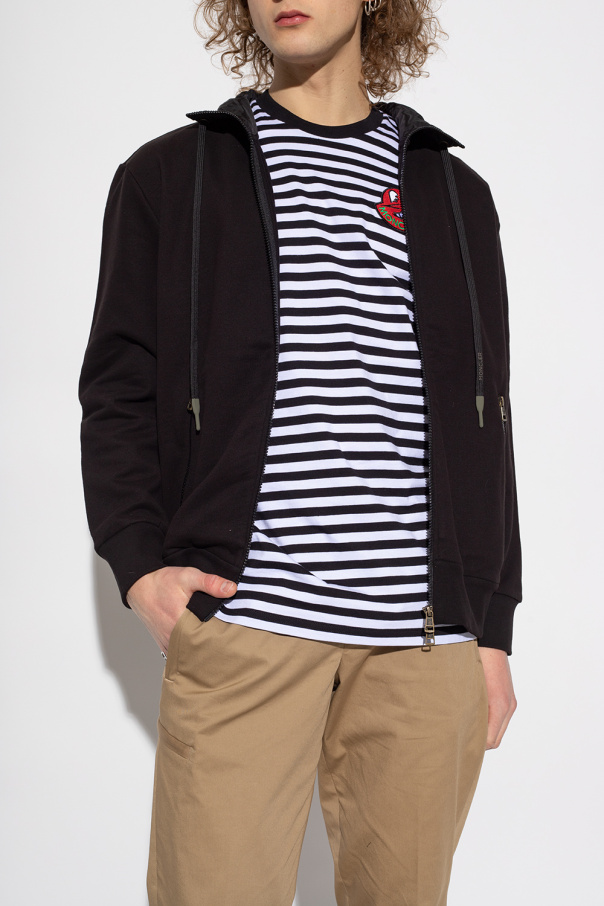 Moncler logo-patch Zip-Up Hoodie - Black