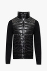 Moncler BLACK Cardigan with down front panel