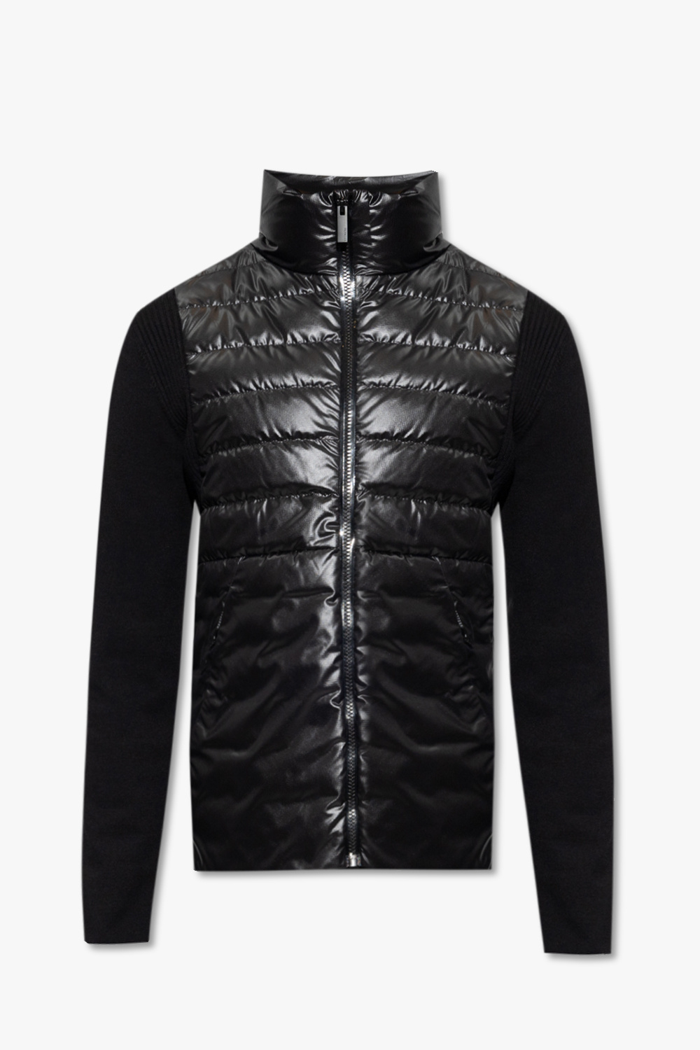 Moncler Cardigan with down front panel