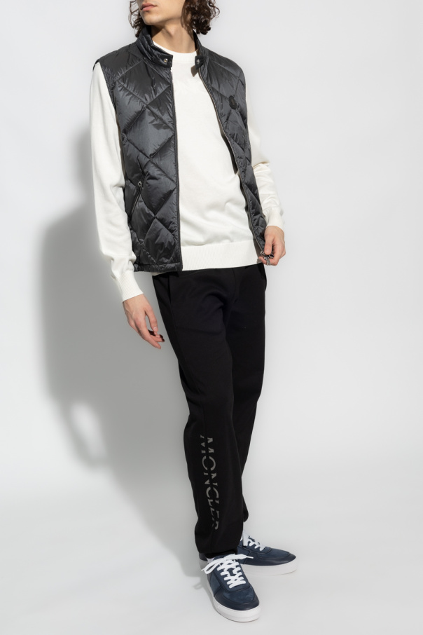Moncler Topman 1 4 sweatshirt med lynlås i grå
