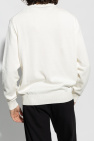 Moncler cream Sweater with logo