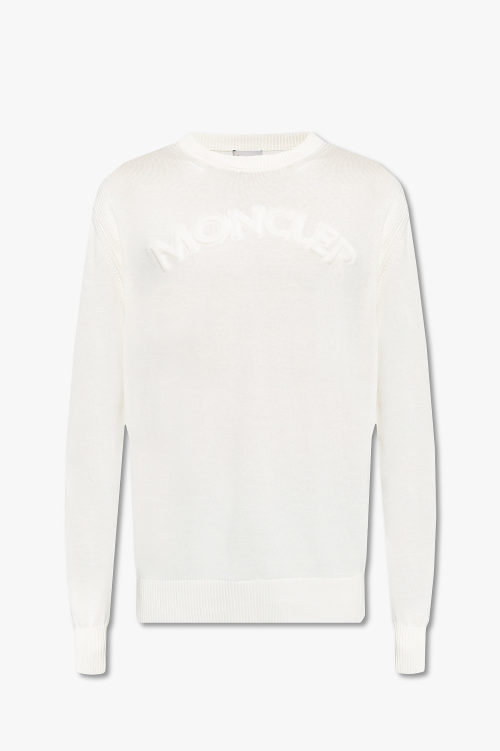 Moncler sweater zip-up with logo