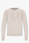 Moncler cream Sweater with logo