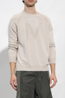 Moncler cream Sweater with logo