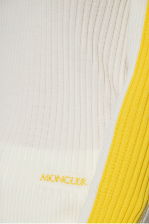 Moncler Wrangler high neck long sleeve t-shirt with logo in black