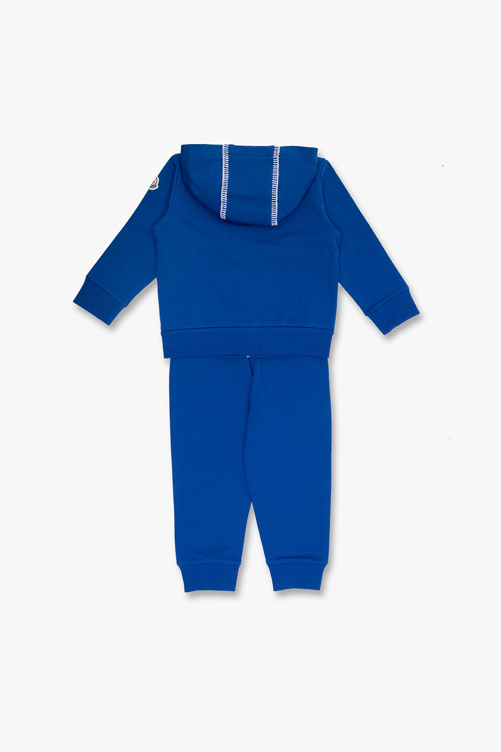 Moncler Enfant Comme Des Gar ons Play logo embroidered zipped hoodie