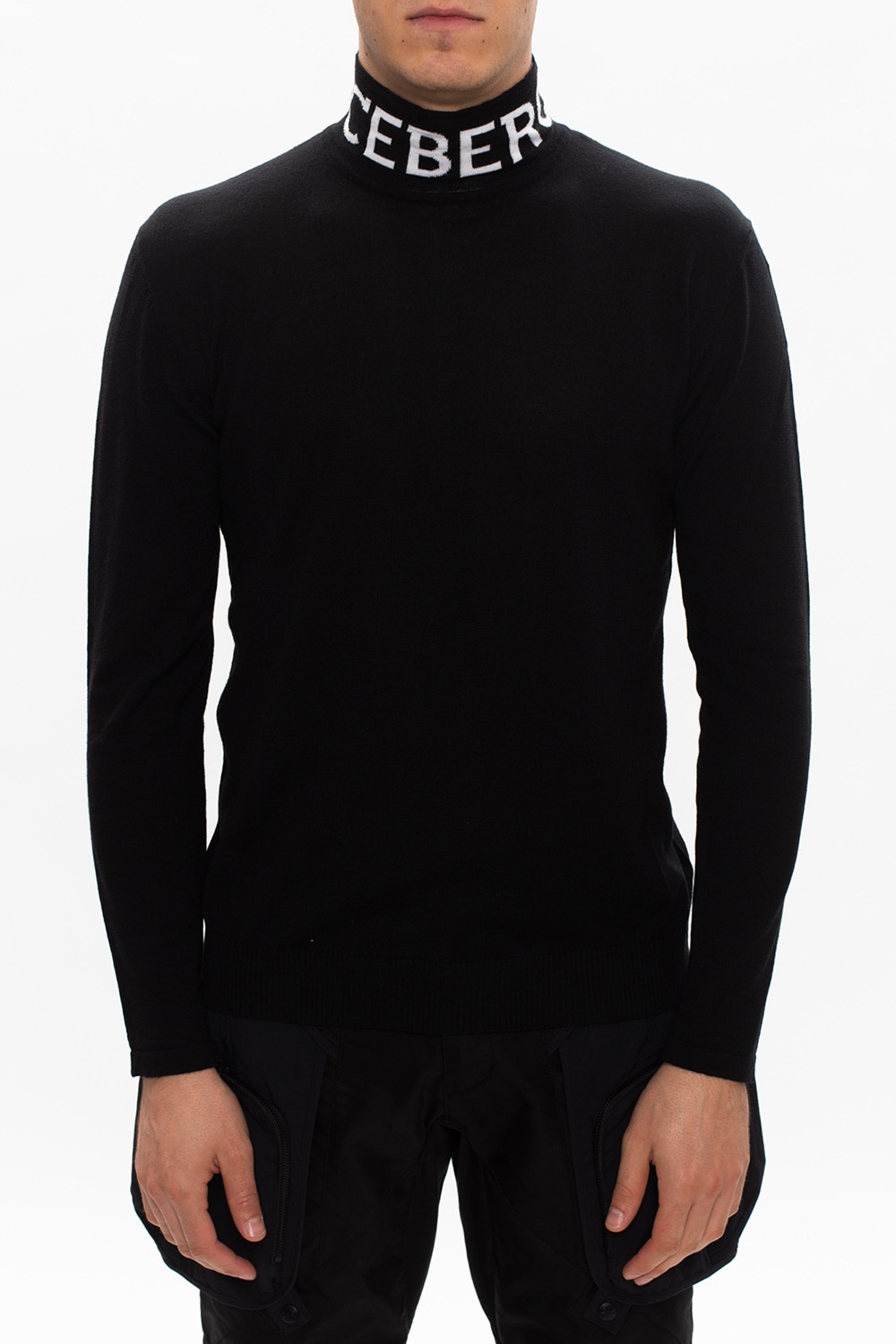 Iceberg Turtleneck sweater with logo 