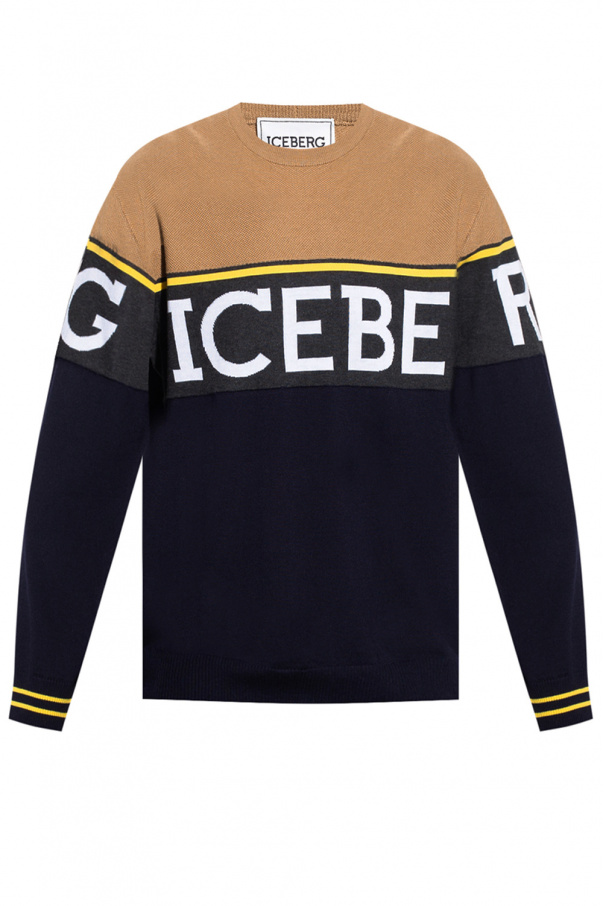 Iceberg Bleu sweater with logo