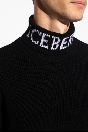 Iceberg Turtleneck sweater with logo