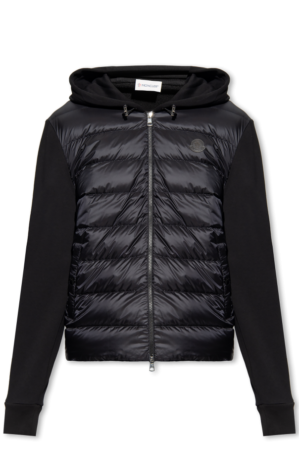 Moncler Hoodie with quilted front panel