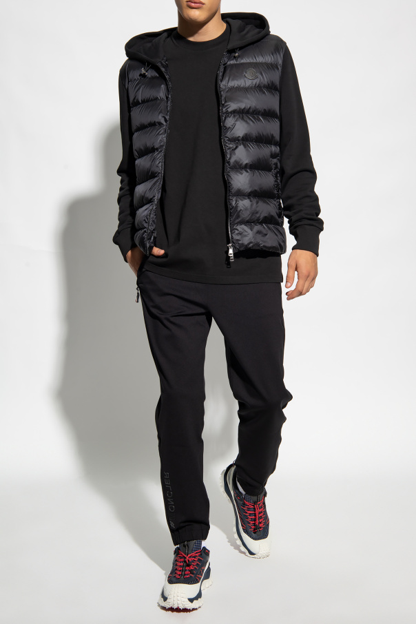Moncler Hoodie with quilted front panel