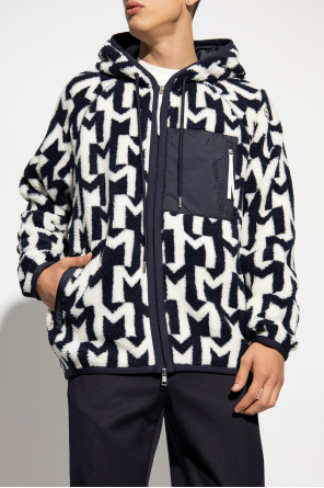 Moncler Monogrammed fleece hoodie