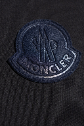 Moncler logo print linen T-shirt