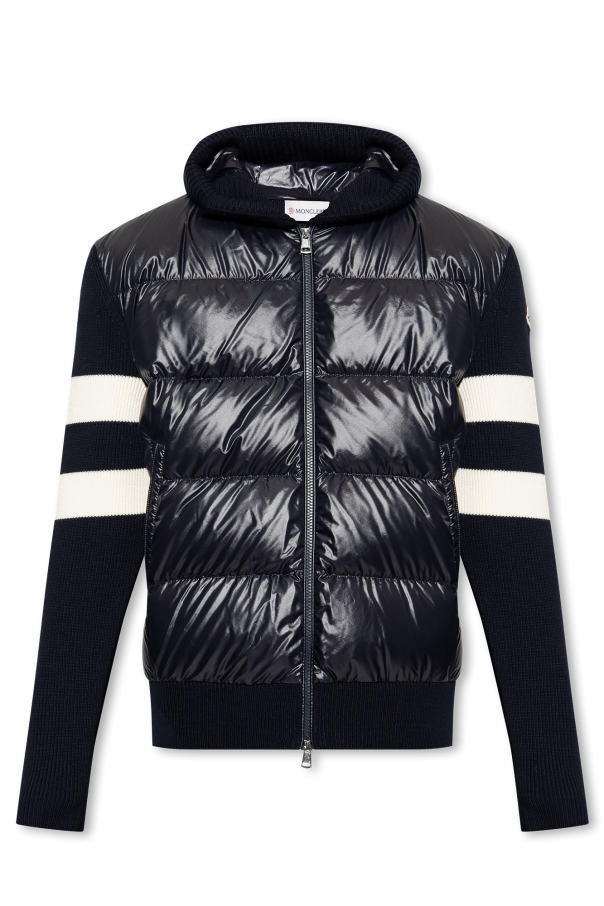 Moncler Cotton Sweatshirt With Arched Logo Print