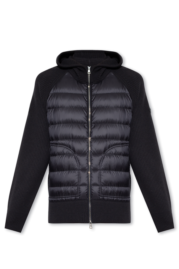 Cardigan with quilted front od Moncler