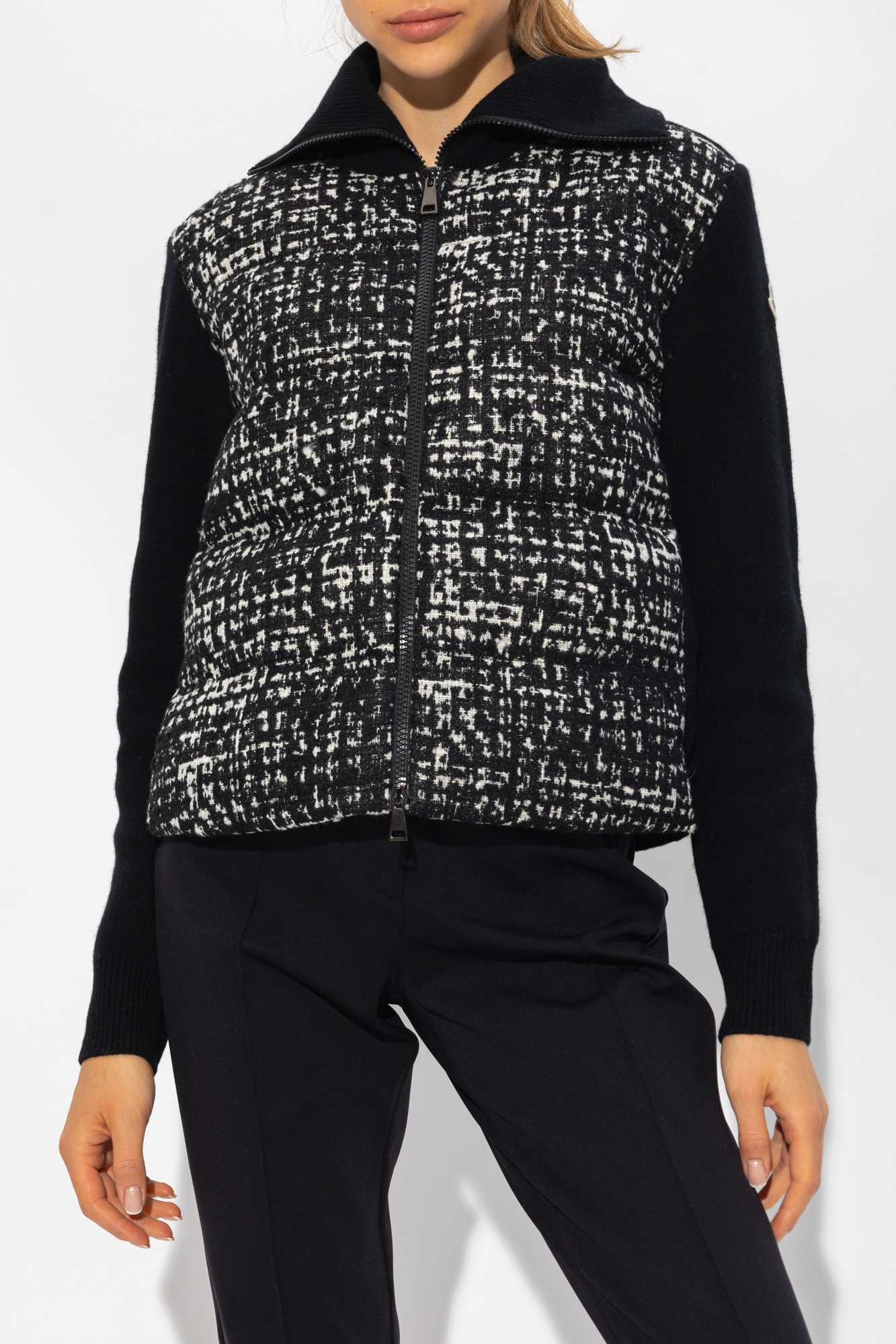 Moncler Cardigan with down front