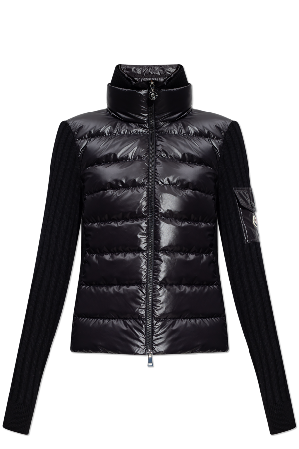 Moncler Kardigan z puchowym przodem