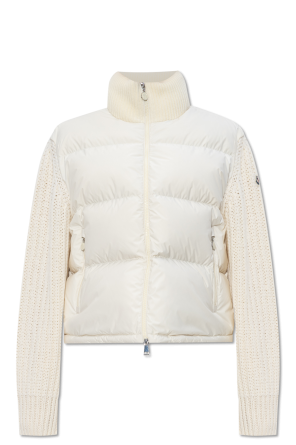 Down jacket with wool sleeves od Moncler