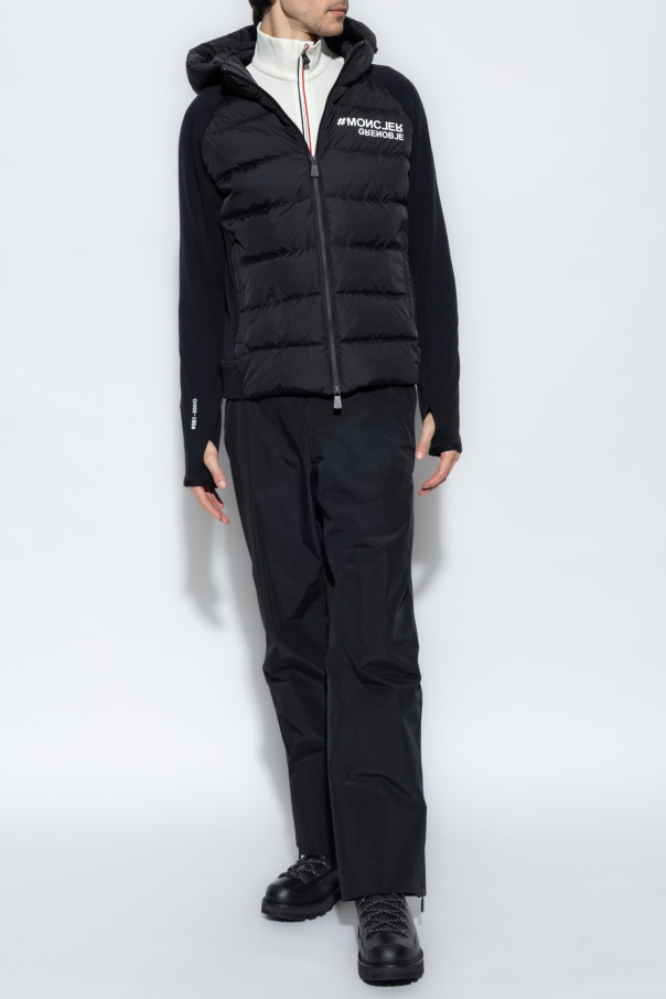 Moncler Grenoble button-fastening panelled shirt Black