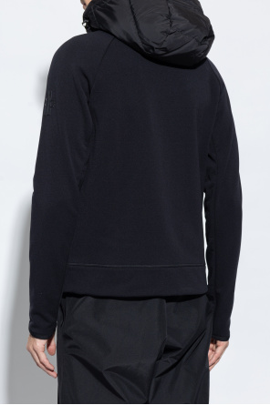 Moncler Grenoble button-fastening panelled shirt Black