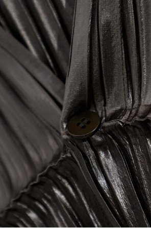 Issey Miyake Plissierte Strickjacke mit kurzem Schnitt