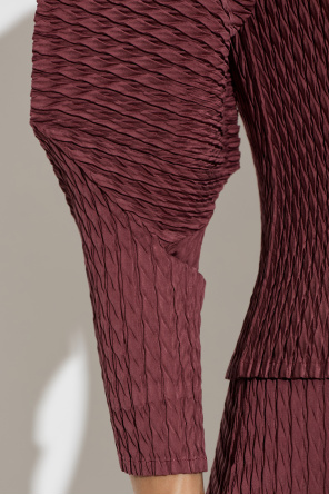 Issey Miyake Plisowany kardigan