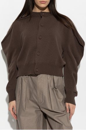 Issey Miyake Cárdigan con cuello alto