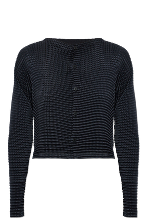 Pleated cardigan