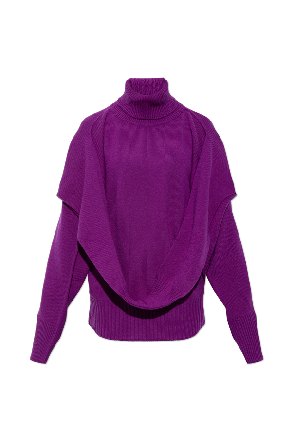 Wool turtleneck sweater od Issey Miyake