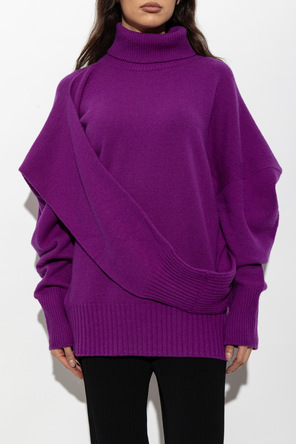 Issey Miyake Wool turtleneck sweater