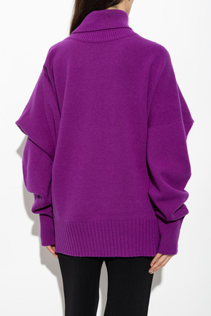 Issey Miyake Wool turtleneck sweater