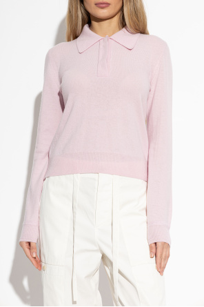 JIL SANDER Wool long-sleeve polo
