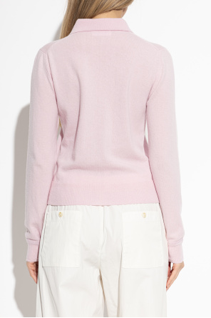 JIL SANDER Wool long-sleeve polo