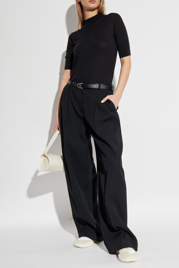 JIL SANDER Top mit Stehkragen