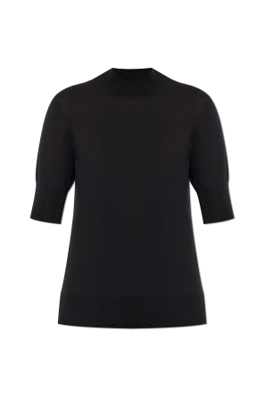 Top with stand-up collar