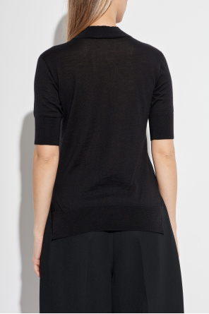 JIL SANDER Top mit Stehkragen