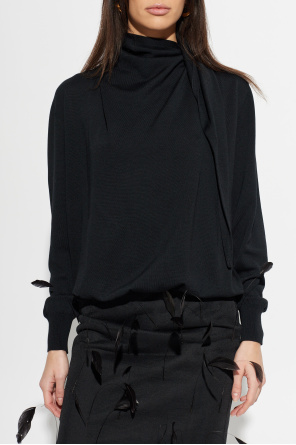 JIL SANDER Sweater with decorative neckline