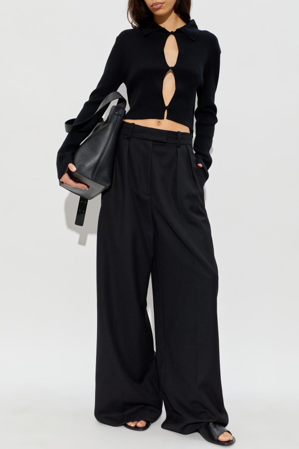 JIL SANDER Wełniany kardigan