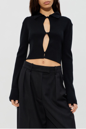 JIL SANDER Wełniany kardigan