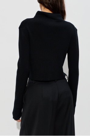 JIL SANDER Wełniany kardigan