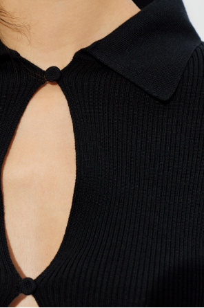 JIL SANDER Wełniany kardigan