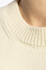 JIL SANDER cream Wool sweater by JIL SANDER