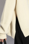 JIL SANDER cream Wool sweater by JIL SANDER