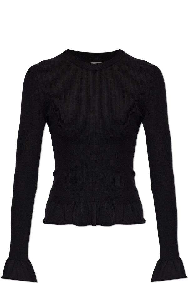 Wool sweater with long sleeves od JIL SANDER