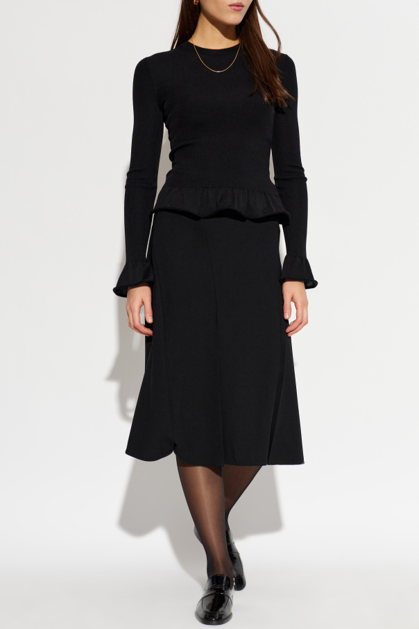 JIL SANDER Jersey de lana con mangas largas